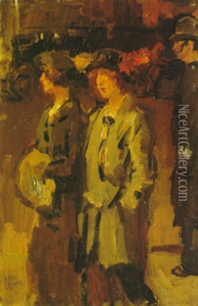 West-end Girls Oil Painting - Isaac Israels