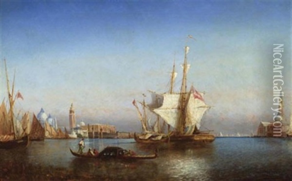 Ansicht Von Venedig Oil Painting - Paul Charles Emmanuel Gallard-Lepinay