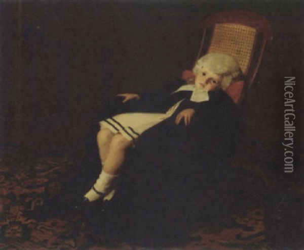 The Little Barrister Oil Painting - James Hayllar