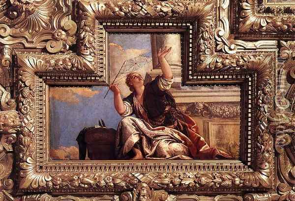 Ceiling decoration (detail) Oil Painting - Paolo Veronese (Caliari)