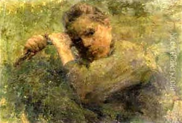 Jeune Fille Oil Painting - Michel Korochansky