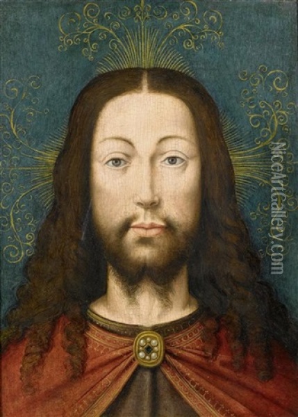 Bildnis Christi Oil Painting - Jan Van Eyck