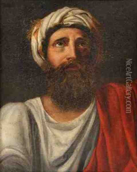 Portrait D'homme Au Turban. Oil Painting - Claude-joseph Vernet