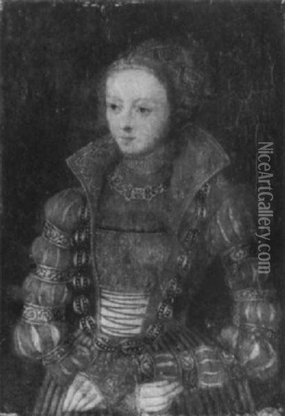 Bildnis Einer Jungen Adligen Oil Painting - Lucas Cranach the Elder