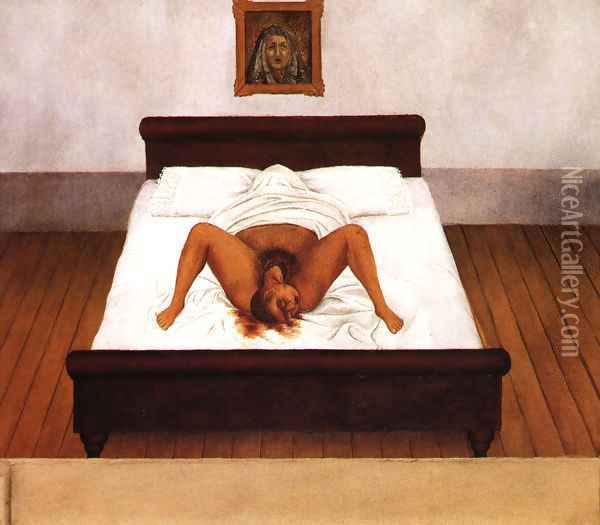 My Birth 1932 Oil Painting - Frida Kahlo