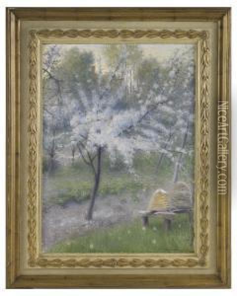 Blommande Korsbarstrad Oil Painting - Robert Thegerstrom