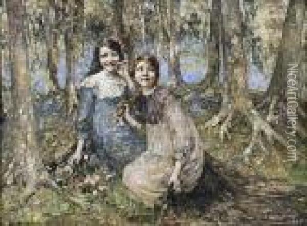 Hyacinth Time Oil Painting - Edward Atkinson Hornel