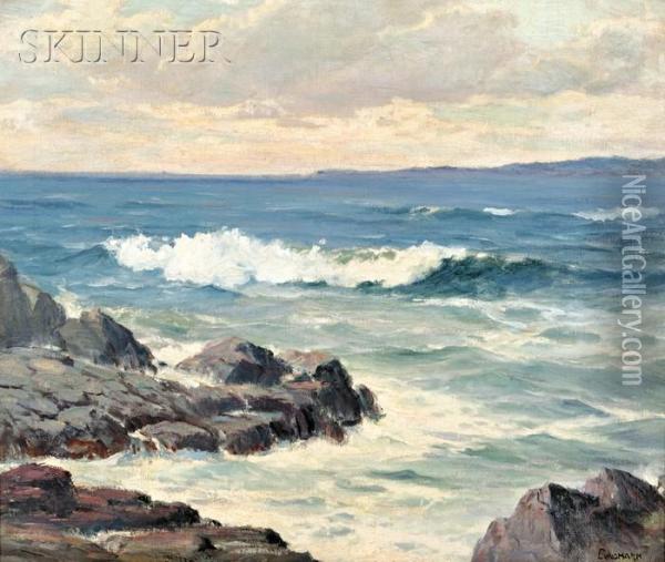 Clearing Sky - Lake Superior Oil Painting - Leon Lundmark