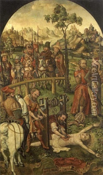 Martyr De Saint Erasme Oil Painting - Lucas Cranach the Elder