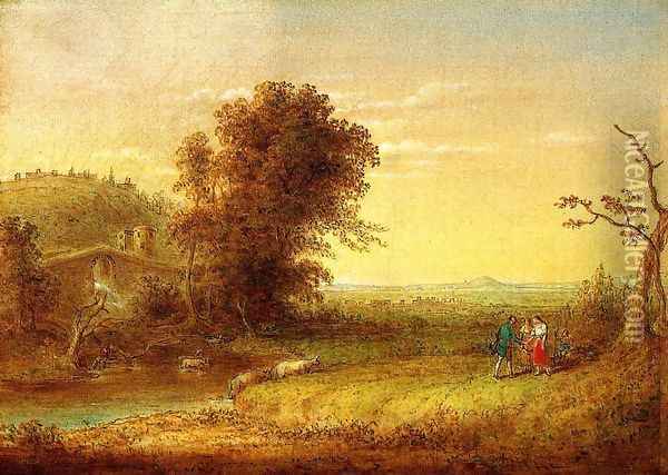 Landscape with Figures Oil Painting - John Quidor