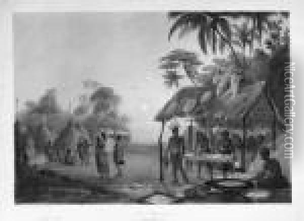 Twelve Views In The Interior Of Guiana Oil Painting - Charles Bentley