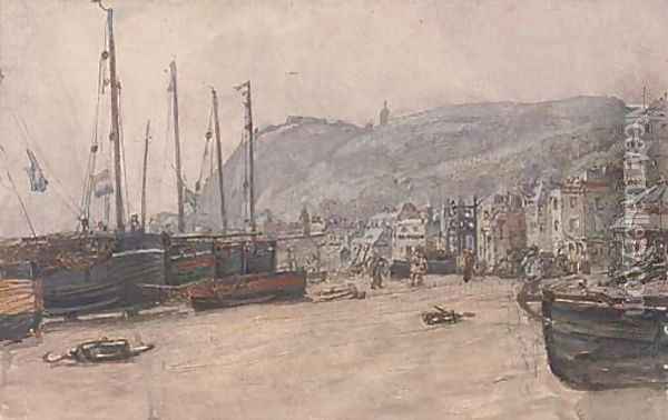 View of Hastings Oil Painting - Henry Robert Robertson
