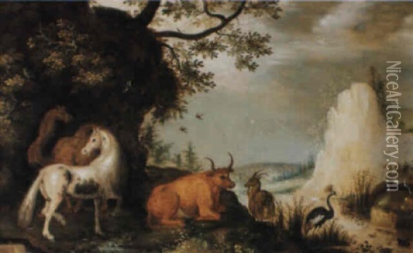 The Terrestrial Paradise Oil Painting - Hans Savery the Younger