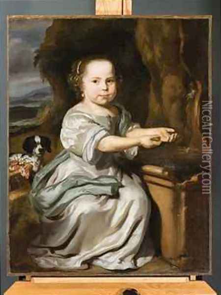 Portrait of a Girl 1664 Oil Painting - Nicolaes Maes