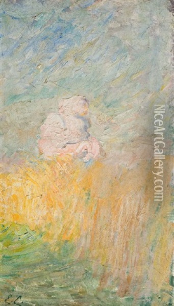 Les Nuages Oil Painting - Emile Claus