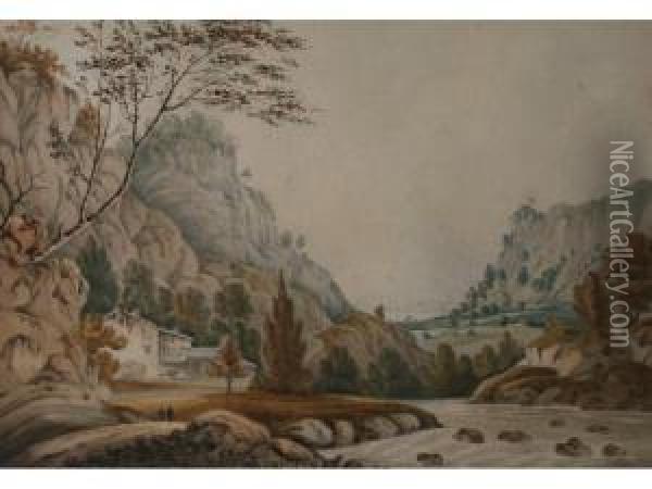 A Lakeland View Oil Painting - Rev. Joseph Wilkinson