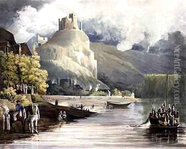 Andely from Views on the Seine Oil Painting - John Gendall