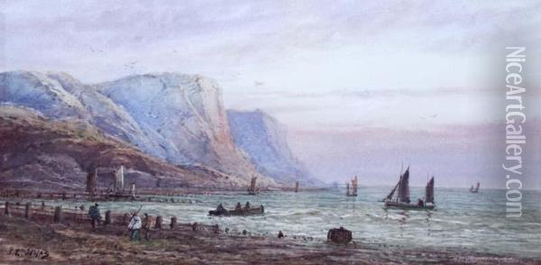 Coastline Oil Painting - Joe L. Jones