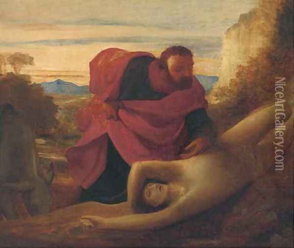 The Good Samaritan Oil Painting - George Frederick Watts