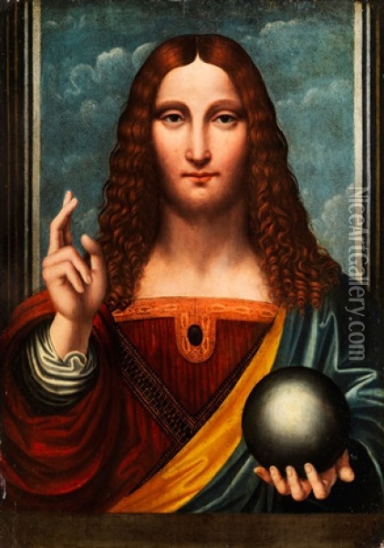 Segnender Christus Oil Painting - Bernardino Luini