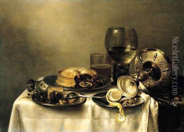 Still-Life (2) 1632 Oil Painting - Willem Claesz. Heda