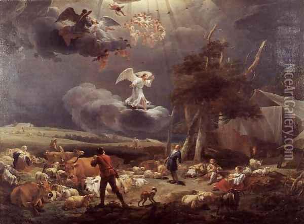 The Annunciation to the Shepherds 1656 Oil Painting - Nicolaes Berchem