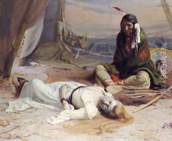 The Captive Oil Painting - Eanger Irving Couse