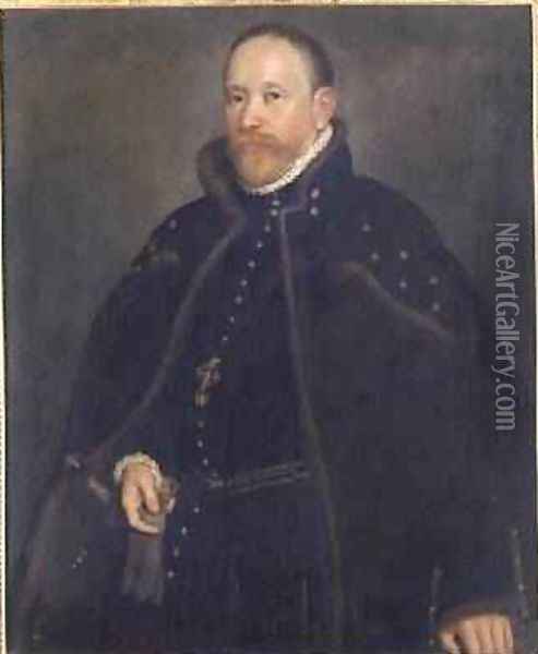 Portrait of Bonifacio Agliardi 1565 Oil Painting - Giovanni Battista Moroni