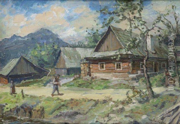 Rusava Oil Painting - Iaro Prochazka