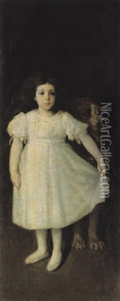 Portrait Of Phyllis De Kay Oil Painting - William Sergeant Kendall