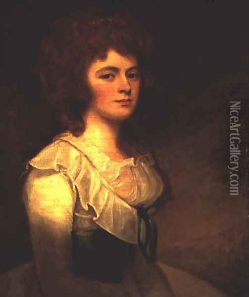 Portrait of Catherine Chichester Oil Painting - George Romney