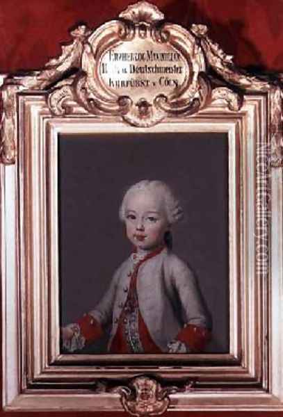 Maximilian 1756-1801 youngest son of Francis I and Maria Theresa of Austria 1717-80 Oil Painting - Etienne Liotard
