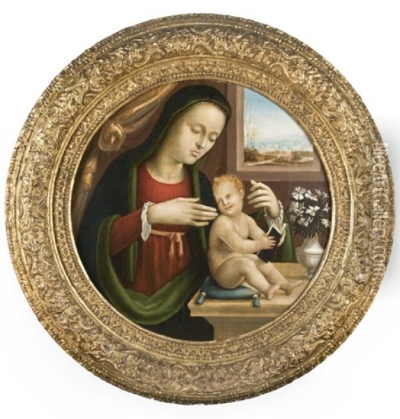 Madonna Con Bambino Oil Painting - Domenico Beccafumi