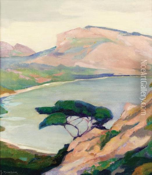 Carmel Coast Oil Painting - Jean Mannheim