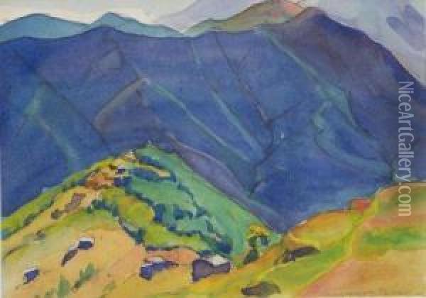 Into The Valley Oil Painting - Margaret Jordan Patterson