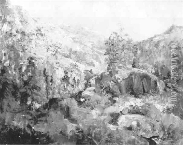 San Bernadino Mountains Oil Painting - John Bond Francisco
