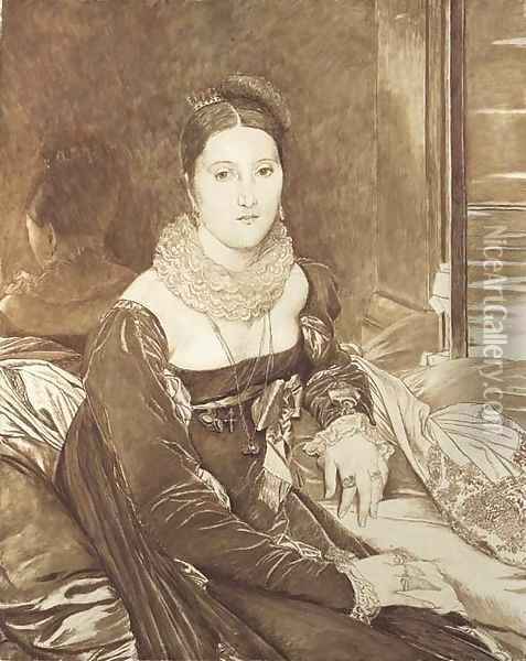 Portrait of Vicomtesse de Senonnes Oil Painting - James Jacques Joseph Tissot