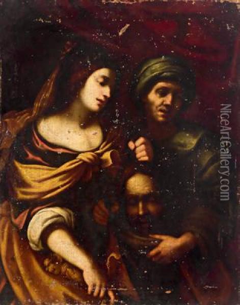Giuditta Con La Testa Di Oloferne Oil Painting - Rutilio Lorenzo Di Manetti