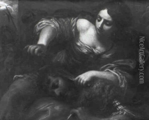Samson And Delilah Oil Painting - Giacomo Farelli