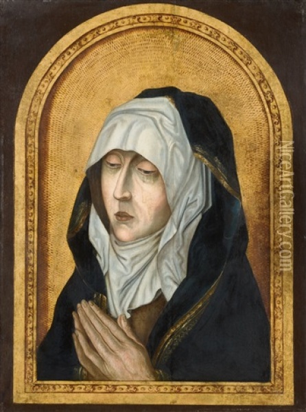 The Virgin Mourning Oil Painting - Aelbrecht Bouts