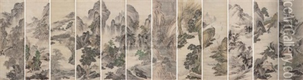 Untitled (12 Works) Oil Painting -  Cui Zizhong
