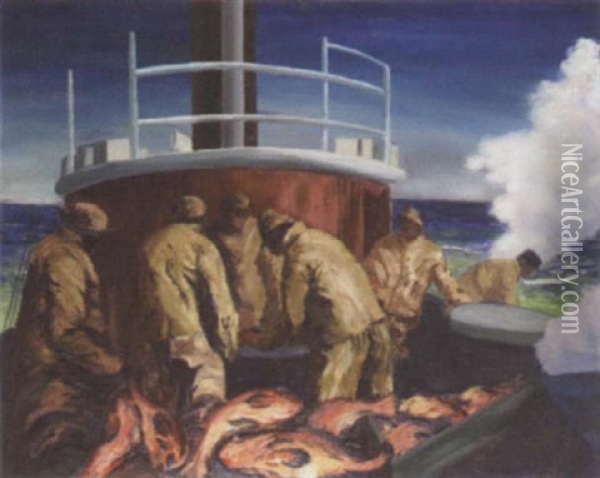 The Fishermen Oil Painting - George Washington Smith