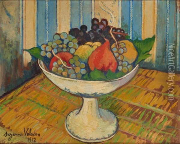 Nature Morte Au Compotier De Fruits Oil Painting - Suzanne Valadon
