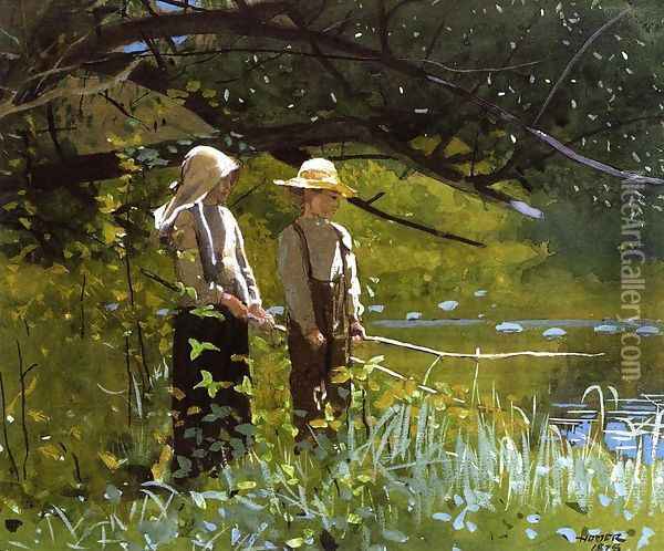 Fishing I Oil Painting - Winslow Homer