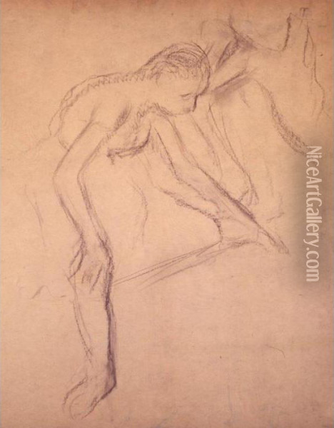 Deux Danseuses Au Repos Oil Painting - Edgar Degas