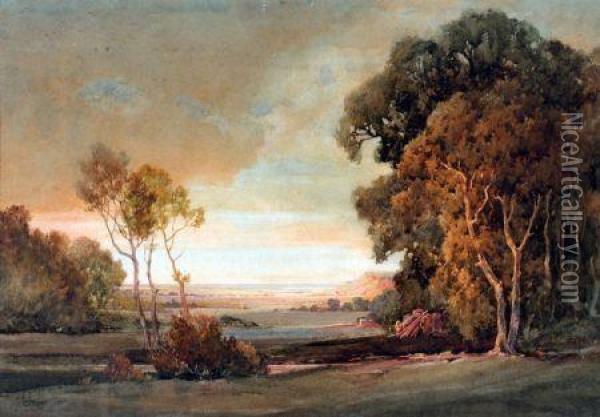 The Norfolk Coast Oil Painting - Charles Harrington