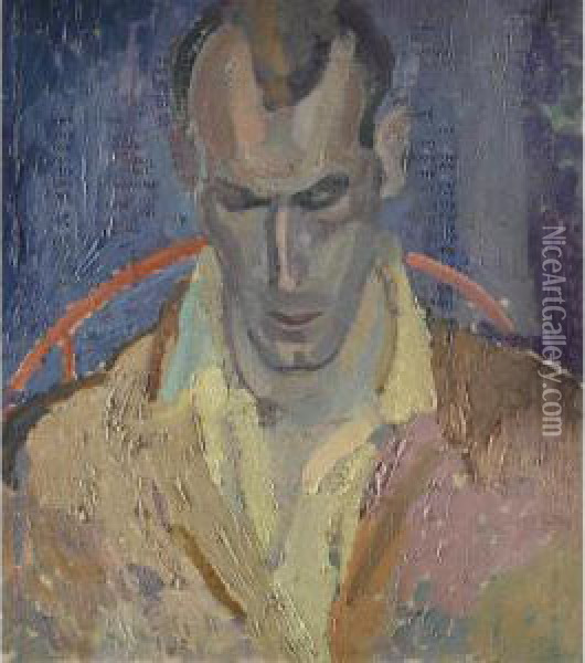 Portrait Of Arthur Lett-haines Oil Painting - Frances Mary Hodgkins