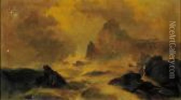Seascape Oil Painting - Edward Moran