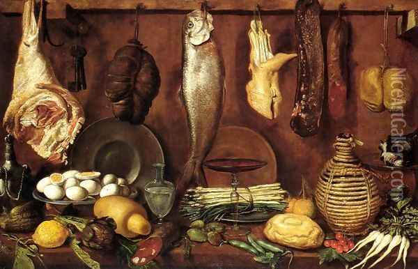 Kitchen Still-Life Oil Painting - (Jacopo Chimenti) Empoli