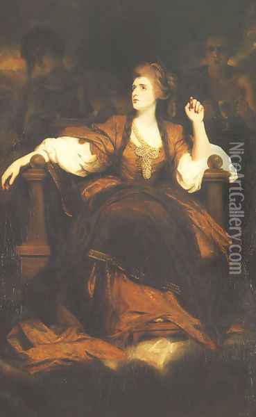 Mrs. Siddons as the Tragic Muse Oil Painting - Sir Joshua Reynolds